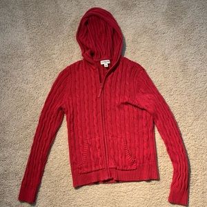 Vintage St. John’s Bay cable knit hoodie